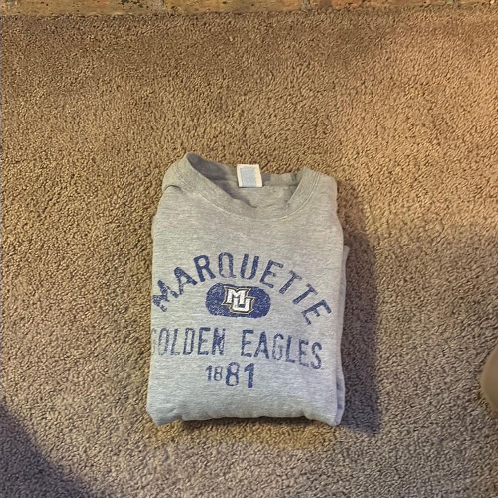 Gray Marquette Golden Eagles Sweatshirt